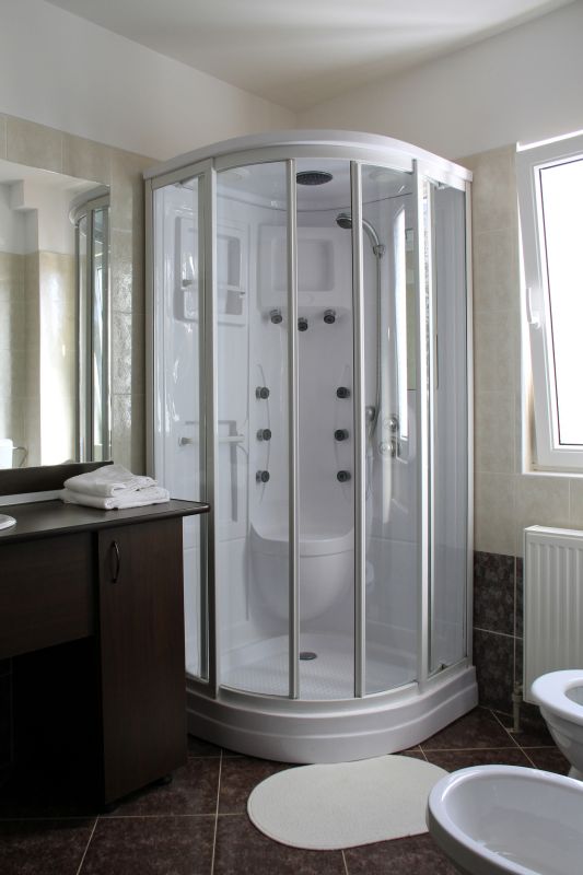 Modern Walk-in Shower with Glass Door